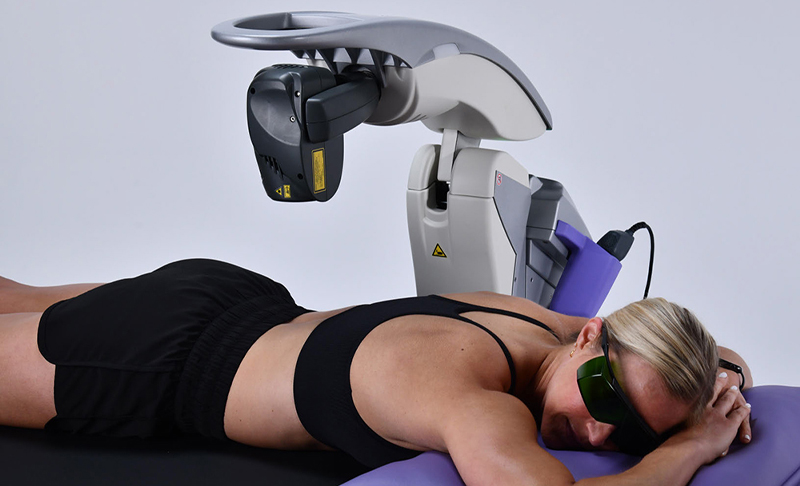 woman receiving mls treatment