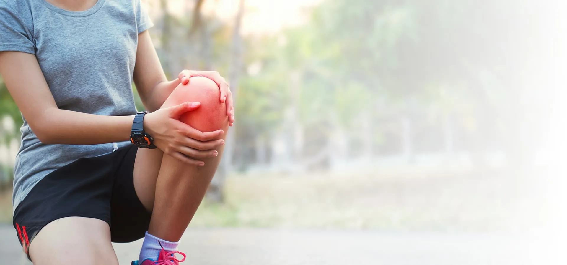 Person with Knee Injury